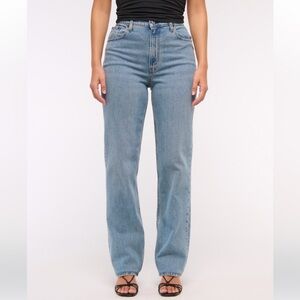 Abercrombie and Fitch Curve Love the 90’s Straight Ultra High Rise